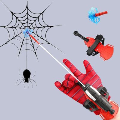 Cyangiwy Spider Web Shooters Gloves Superheroes Long-Range Launcher Toys Children Educational Toys, Funny Party Cosplay Gift for Kids (Red) Cheap Cool Stuff Gifts for Age 8-12 Years Old