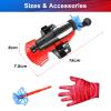 Cyangiwy Spider Web Shooters Gloves Superheroes Long-Range Launcher Toys Children Educational Toys, Funny Party Cosplay Gift for Kids (Red) Cheap Cool Stuff Gifts for Age 8-12 Years Old view 3