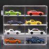 1/64 Diecast Car Display Case, 1 64 Scale Car Model Storage Case with 8 Storage Space 1:64 Acrylic Car Model Box (1, Square) view 1