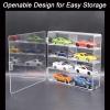 1/64 Diecast Car Display Case, 1 64 Scale Car Model Storage Case with 8 Storage Space 1:64 Acrylic Car Model Box (1, Square) view 3