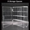 1/64 Diecast Car Display Case, 1 64 Scale Car Model Storage Case with 8 Storage Space 1:64 Acrylic Car Model Box (1, Square) view 4