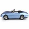 1966 365 California Convertible S/N 08347 "Motor Show Light Blue Metallic with Display CASE Limited Edition to 200 Pieces Worldwide 1/18 Model Car by BBR BBR1814F view 2