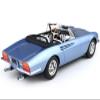 1966 365 California Convertible S/N 08347 "Motor Show Light Blue Metallic with Display CASE Limited Edition to 200 Pieces Worldwide 1/18 Model Car by BBR BBR1814F view 3