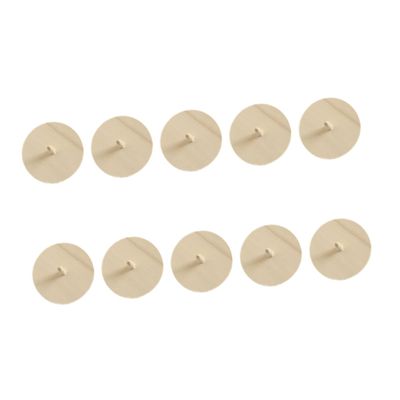 TOYANDONA 10pcs DIY Toy Unfinished Top Gyroscope Tops for Beige Wooden
