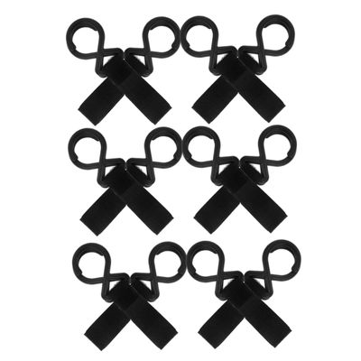 Abaodam 12pcs Multi-Purpose Stroller Hooks Nylon Bag Hangers for Diaper Bags Wheelchairs Walkers Easy Installation Fit Stroller Accessories