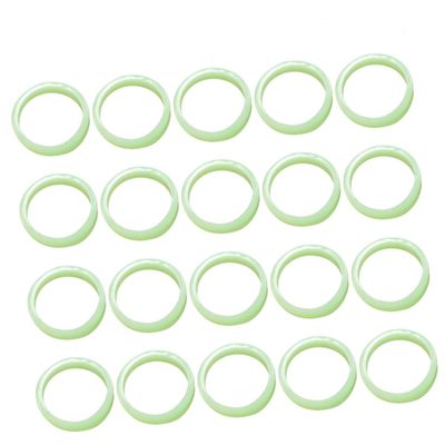 Yardenfun 100pcs Luminous Finger Rings Party Supplies Dark Plastic Decoration for Festivals Gatherings and Celebrations Fun Material for