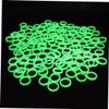 Yardenfun 100pcs Luminous Finger Rings Party Supplies Dark Plastic Decoration for Festivals Gatherings and Celebrations Fun Material for view 3
