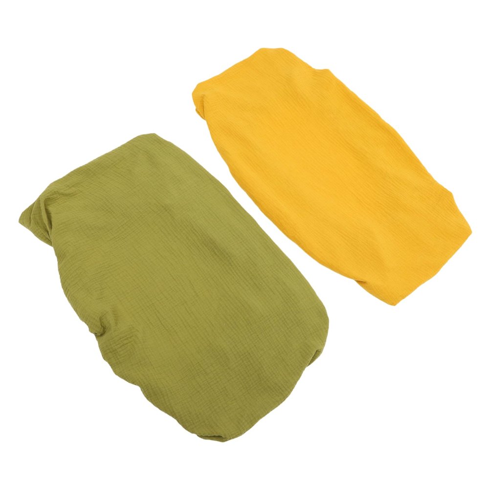 SHOWERORO 2Pcs Washable Changing Pad Covers with Elastic Fit Removable Cotton Gauze for Diaper Changing Table Breathable and Soft Replacement Covers Army Green for Nursery