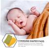 SHOWERORO 2Pcs Washable Changing Pad Covers with Elastic Fit Removable Cotton Gauze for Diaper Changing Table Breathable and Soft Replacement Covers Army Green for Nursery view 3