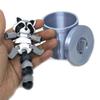 3D Printed Articulated Racoon with Trash Can, Gray Black and WhiteAnimal Racoon Toy, Wild Life Animal Raccoon Figure, Desktop Toy Fidget Toy for ADHD Autism IHWAR001 (Large - 5.5 Inches) view 1