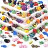 120 Pcs Mini 3D Printed Animal Set,Articulated Flexible Cute Animal Toys for Christmas,New Year,Birthday Gifts and Office Desktop Decoration(Sizes Vary, Styles Shipped Randomly) view 1