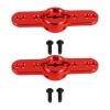 2X Metal 15T Servo Horn 15 Tooth Steering Servo Arm for 1/5 RC Climbing Car Gasoline/Electricity Red view 1