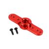 2X Metal 15T Servo Horn 15 Tooth Steering Servo Arm for 1/5 RC Climbing Car Gasoline/Electricity Red view 2
