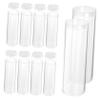 BCOATH 10pcs Coin Storage Tubes Transparent Coin Holder for Collectibles and -Resistant for Easy Display and Long-Term Protection