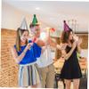 Alasum 10pcs Boys and Girls Birthday Hats Wacky Party Hats for Boys Girls Fun Cone-shaped Party Props Colorful Celebration Headwear view 3