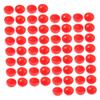 BRIGHTFUFU 100pcs Openable Raffle Balls Party Game Props for Lottery Drawings Fillable Capsule Balls for Events and Activities Red Color Material view 1