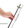 Bubbmi Natural Rhinestone Witch Magic WandWizard Halloween Christmas Cosplay Accessories Sorcerer Collection Witchcraft Props with Gift Box (Wing chajing) view 3