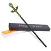 Bubbmi Natural Turquoise Rhinestone Witch Magic Wand, Wizard Halloween Cosplay Accessories Sorcerer Collection Witchcraft Props with Gift Box view 1