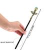 Bubbmi Natural Turquoise Rhinestone Witch Magic Wand, Wizard Halloween Cosplay Accessories Sorcerer Collection Witchcraft Props with Gift Box view 2