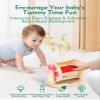 Boby Montessori Spinning Drum: Sensory Experience for Babies 6-12 Months - Engage, Explore, and Learn with Our Wooden Infant Toy view 2