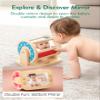 Boby Montessori Spinning Drum: Sensory Experience for Babies 6-12 Months - Engage, Explore, and Learn with Our Wooden Infant Toy view 3
