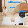 1100lbs Large Platform Animal Digital Scale,Pet Weight Scale with LCD Display,Stainless Steel Animal Scale Platform,Dog Pig Goat Sheep Scale view 4