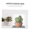 ABOOFAN Acrylic Doll Display Case Multi-Functional Storage Box for Collectibles Acrylic Holder Basketball Display Collections Container Home Decor Storage view 2