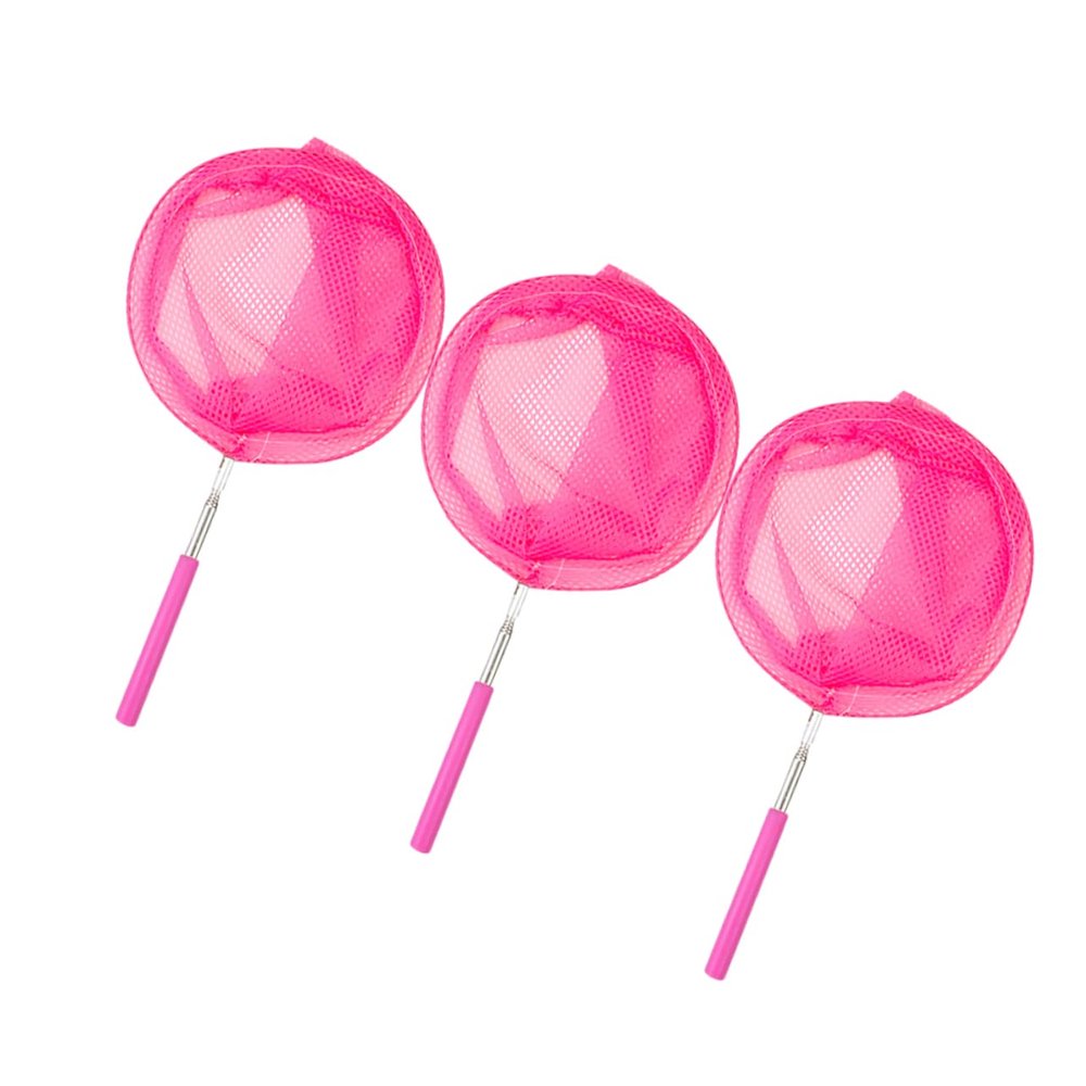 CIYODO 3pcs Telescopic Fishing Nets Boys and Girls Bug Catching Kit Garden Net Extendable Insects for