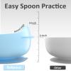 Bakpoco Stainless Steel Baby Bowls with Suction, 2-in-1 SUS304 Toddlers Bowl & Removable Silicone Suction Kids Bowl, Anti Scald Non Toxic Snack Container for Baby Food Feeding, 4 Colors Set view 3