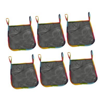 ULDIGI 6pcs Stroller Organizer Bag Breathable Mesh Design for Easy Access Ample Storage for Diapers Snacks Essentials Compatible Strollers