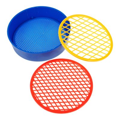 MERRYHAPY 1set Plastic Soil Sifter Handheld Garden Tool Replaceable Mesh Screens for Efficient Soil Sifting and Removal for Planting and Bonsai Gardening
