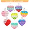 32 Pack Valentine Gifts for Kids - Cards with Mini Heart Pop Fidget Toys Bulk - Valentine Exchange for Girls Boys School Class Classroom Fidget Toys Party Favors view 2