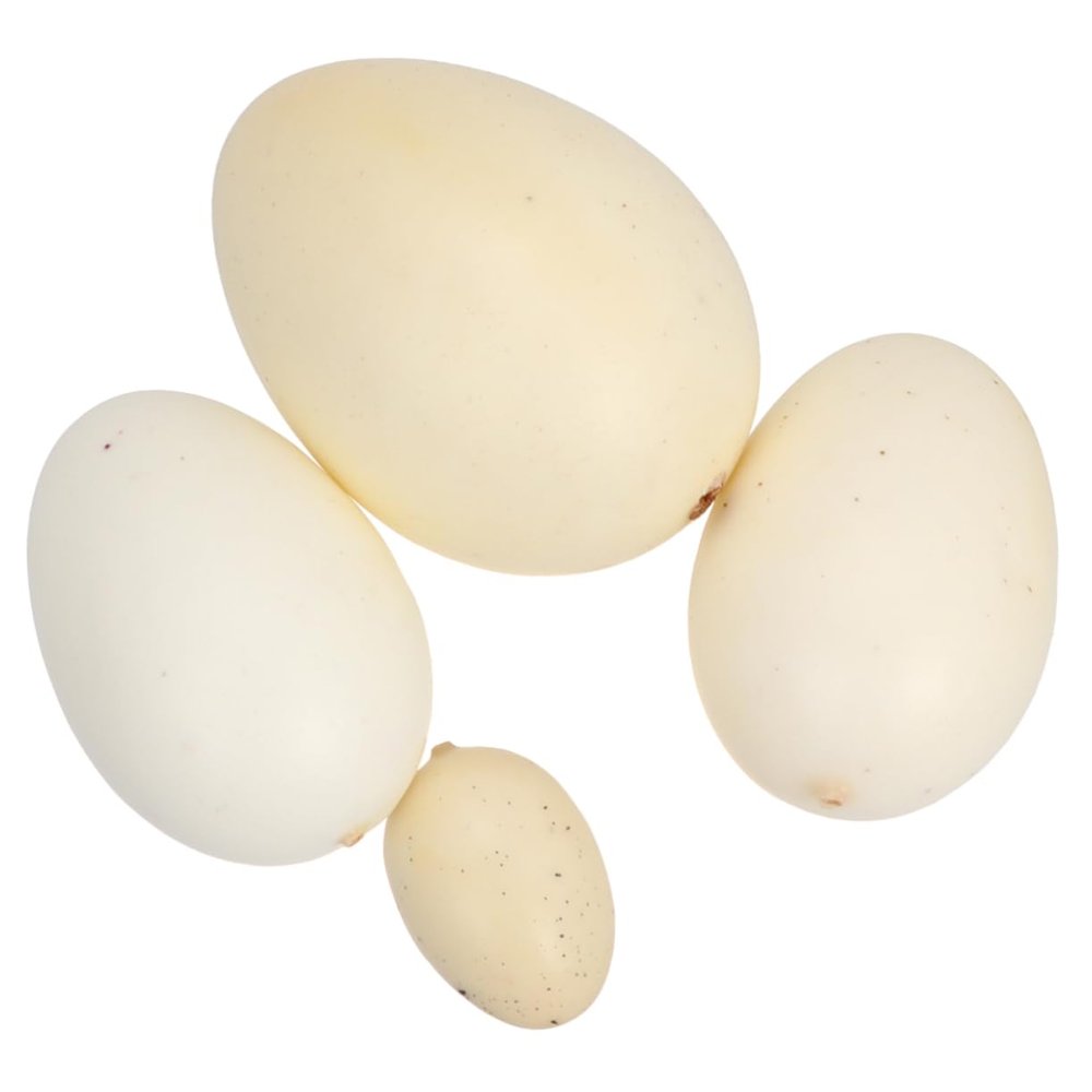 CHILDWEET 4pcs Easter Stuff Bird Eggs Model Simulation Eggs Lifelike Toys for Boy Girl's Painting