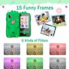 SproutNest Kids Smartphone Toy with MP3 Music Player- Dual Camera for Selfies- in Built Games 2.4" Screen 8MP Camera Toys for Boys & Girls (Dinosaur Green) view 2