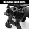 INJORA Aluminum 80g RC Car Stand with Shock Holder for 1/24 1/18 RC Crawler Upgrade(Black) view 4