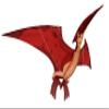 3D Pterodactyl Kite (red) view 1