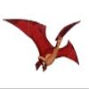 3D Pterodactyl Kite (red) view 2