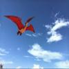 3D Pterodactyl Kite (red) view 3