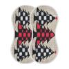 MCHIVER Plaid Christmas Tree White Burp Cloths for Baby Boy Girl Cotton Burp Rags Absorbent Muslin Bibs for Babies Newborns Unisex 1PCS view 2