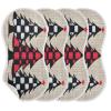 MCHIVER Plaid Christmas Tree White Burp Cloths for Baby Boy Girl Cotton Burp Rags Absorbent Muslin Bibs for Babies Newborns Unisex 1PCS view 3