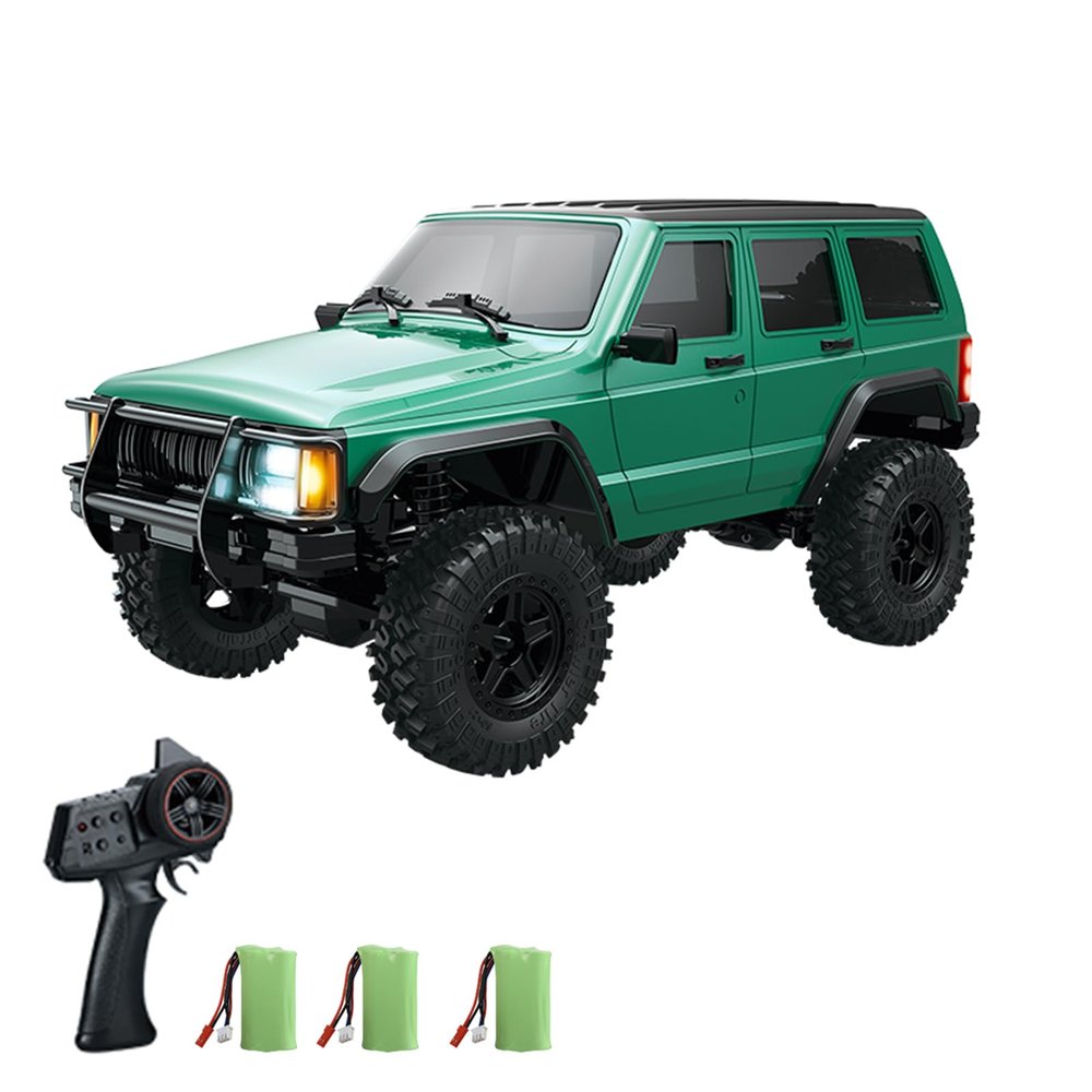 Dodoore RC Crawler 4WD RC Truck, D886 RC Rock Crawler, 1:18 Scale Remote Control Car, All Terrains Off Road Climbing Car, 2.4GHz Electric Vehicle with LED Light for Adults, Include 3 Batteries (Green)
