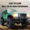Dodoore RC Crawler 4WD RC Truck, D886 RC Rock Crawler, 1:18 Scale Remote Control Car, All Terrains Off Road Climbing Car, 2.4GHz Electric Vehicle with LED Light for Adults, Include 3 Batteries (Green) view 2