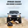 Dodoore RC Crawler 4WD RC Truck, D886 RC Rock Crawler, 1:18 Scale Remote Control Car, All Terrains Off Road Climbing Car, 2.4GHz Electric Vehicle with LED Light for Adults, Include 3 Batteries (Green) view 4