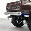 BRKRC Aluminum Front Rear Bumper Set with Tow Hitch for 1/18 TRX4M High Trail F150 RC Crawler Car Upgrade Part (Rear) view 4