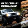 Dodoore RC Crawler 4WD RC Truck, D886 RC Rock Crawler, 1:18 Scale Remote Control Car, All Terrains Off Road Climbing Car, 2.4GHz Electric Vehicle with LED Light for Adults, Include 2 Batteries (Grey) view 3