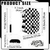 MUNILAIL Checkered Number 8 Pinata Black and White Checkered Pinata with Stick and Blindfold Confetti for 8th Birthday Racing Car Party Game Supplies Race Car Pinatas view 2