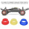 equlup Engine Exhaust Pipe Gasket, Engine Exhaust Pipe Tubing Joint Adapter Silicone Gasket 2.5x2.5x1cm Remote Control Vehicle Parts for HSP 1/8 RC Nitro Car view 3