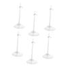 Alasum 6pcs Transparent Doll Display Stands Easy to Install Exhibition Rack for Dolls for Collectors and Boys and Girls Stable Support for Tidy Rooms view 1