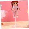 Alasum 6pcs Transparent Doll Display Stands Easy to Install Exhibition Rack for Dolls for Collectors and Boys and Girls Stable Support for Tidy Rooms view 4