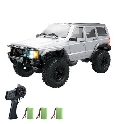 Dodoore RC Crawler 4WD RC Truck, D886 RC Rock Crawler, 1:18 Scale Remote Control Car, All Terrains Off Road Climbing Car, 2.4GHz Electric Vehicle with LED Light for Adults, Include 3 Batteries (White)